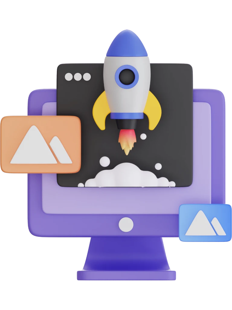 Илюстрация на излитаща ракета